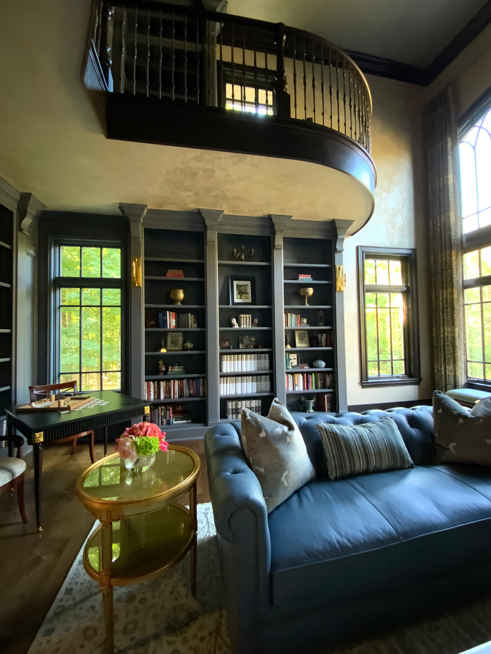 A Luxurious Two-Story Home Library