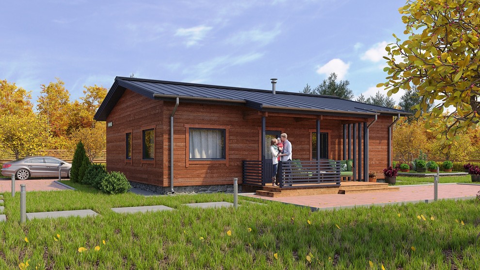 Дом из клеёного бруса для постоянного проживания "Базис 3"
