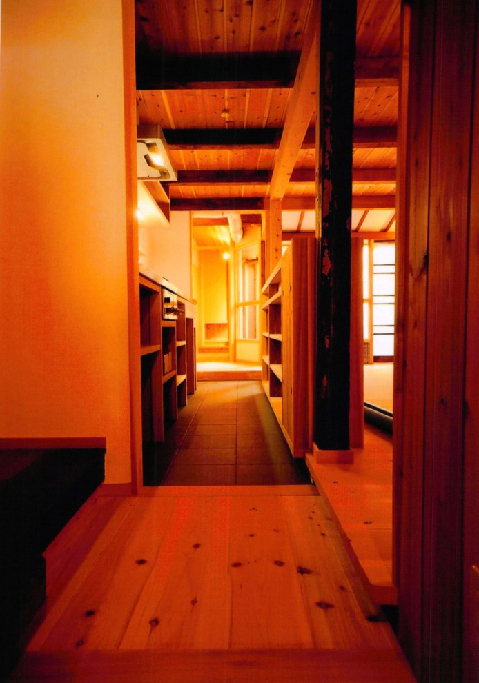 This is an example of an asian kitchen in Kyoto.