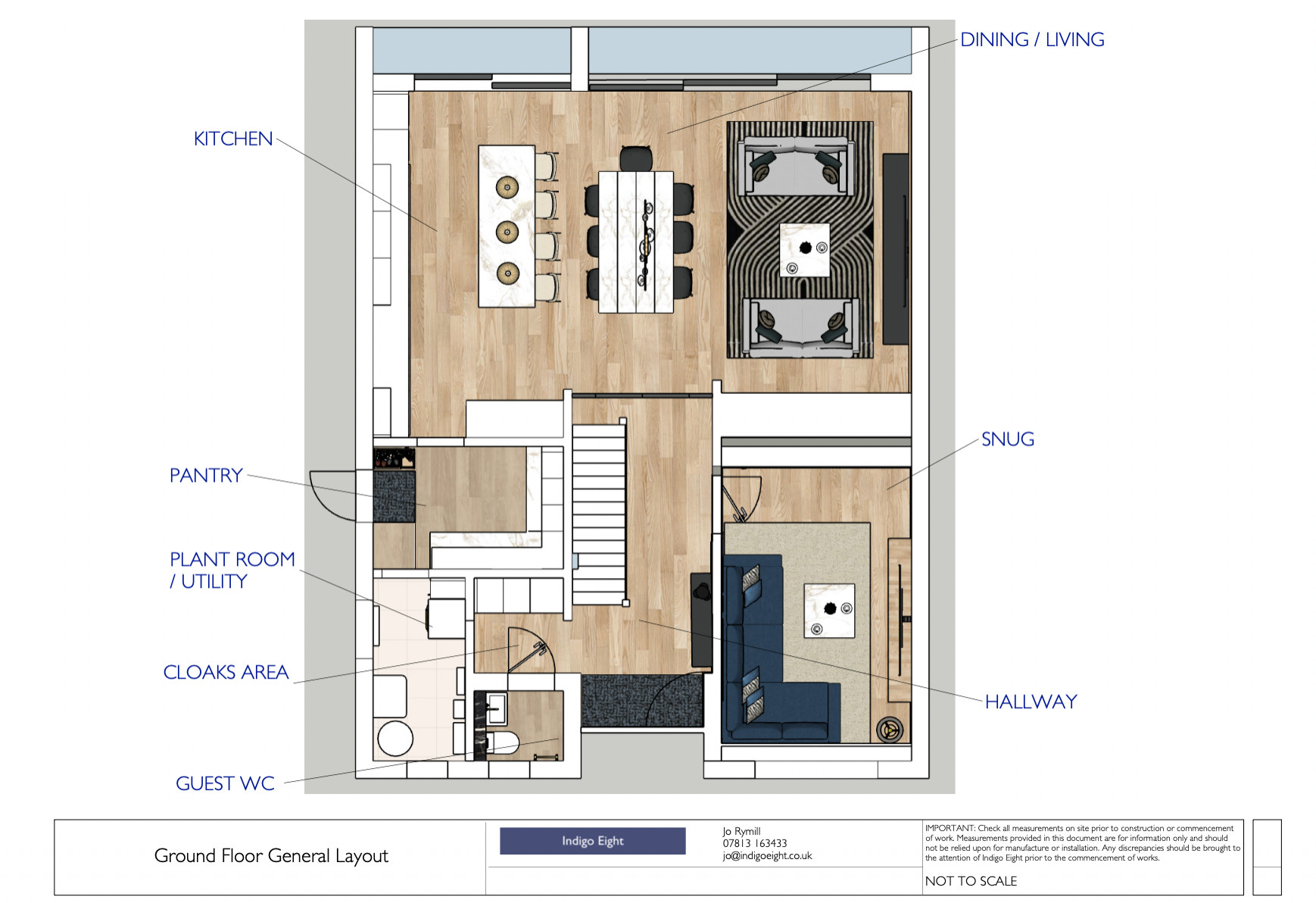 ground floor layout drawing interior design