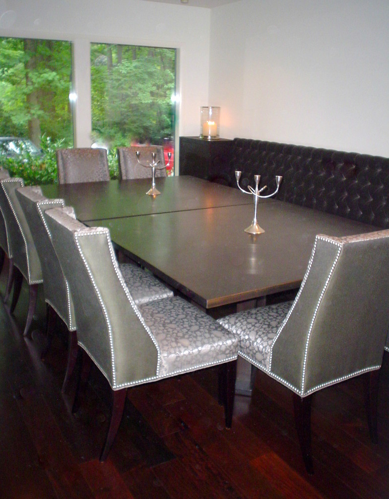 This is an example of an eclectic dining room in DC Metro.