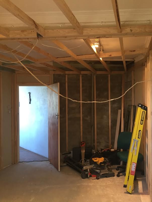 Rebuild of a storm damaged room