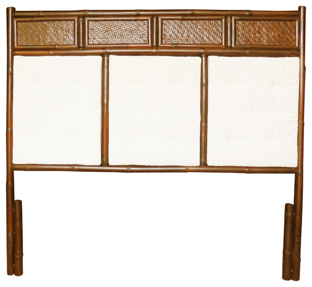 Bamboo Headboard Tropical Headboards by Zero Emission World