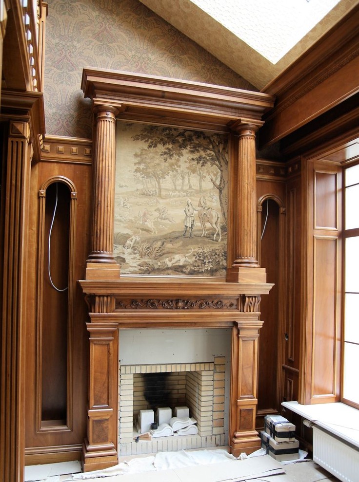 Отделка стен дома деревом