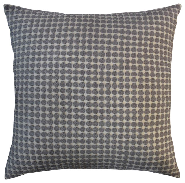 The Pillow Collection Gray Kimbrell Throw Pillow, 22"x22"