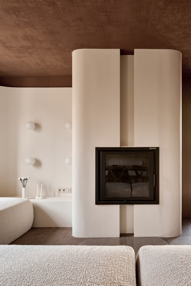 Обнимающая гостиная-столовая