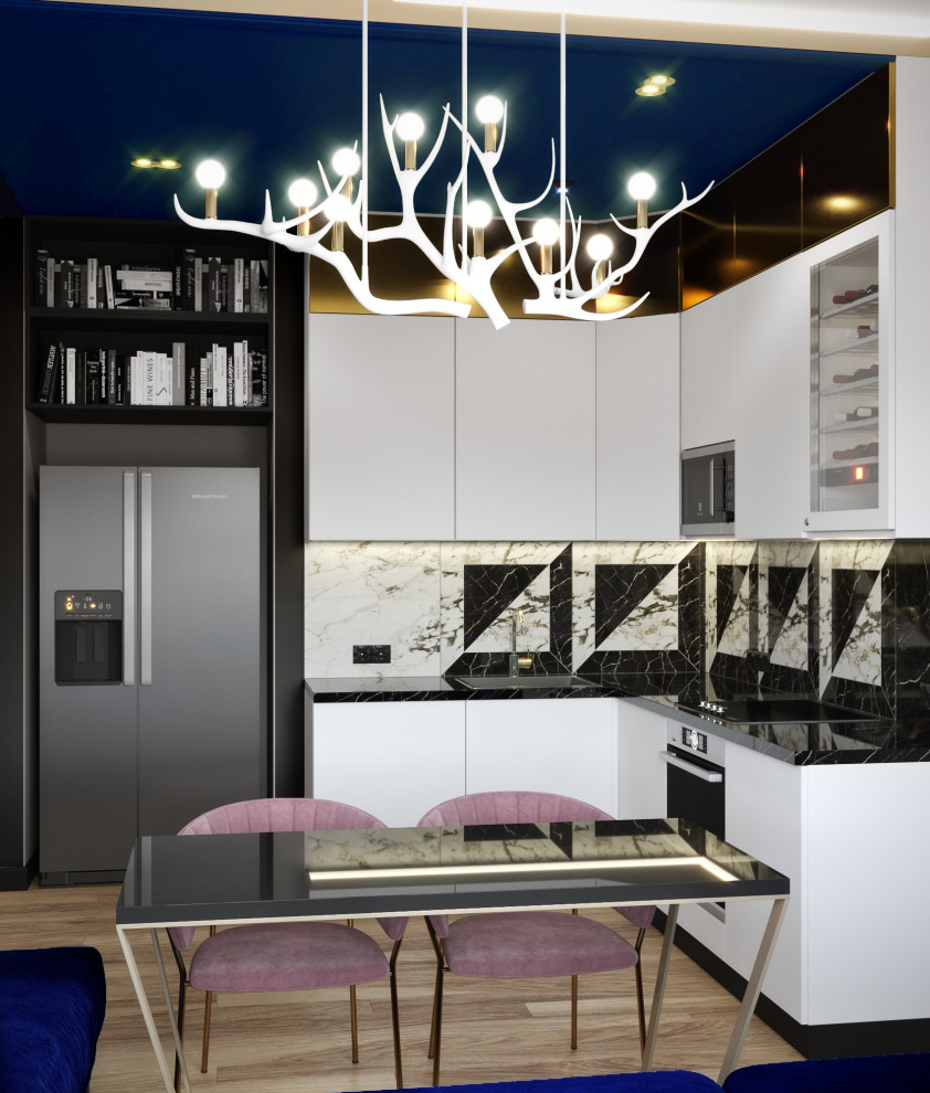 Яркий дизайн квартиры в ЖК "Пресня Сити"