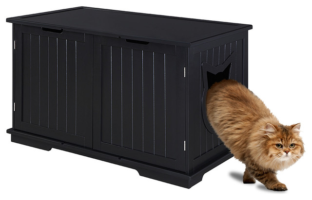 Sweet Barks Designer Cat Washroom Storage Bench Cat Litter Box