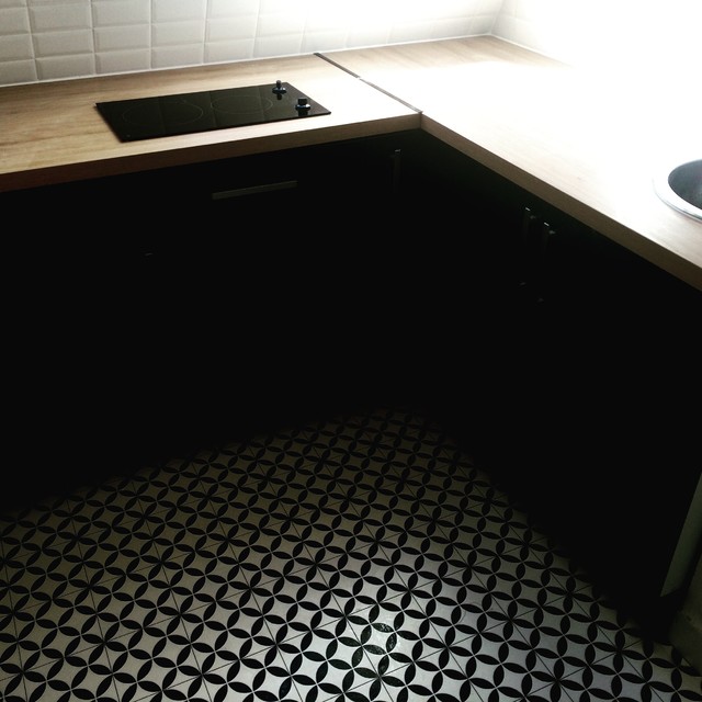 R&eacute;novation d'une petite cuisine modern-kitchen