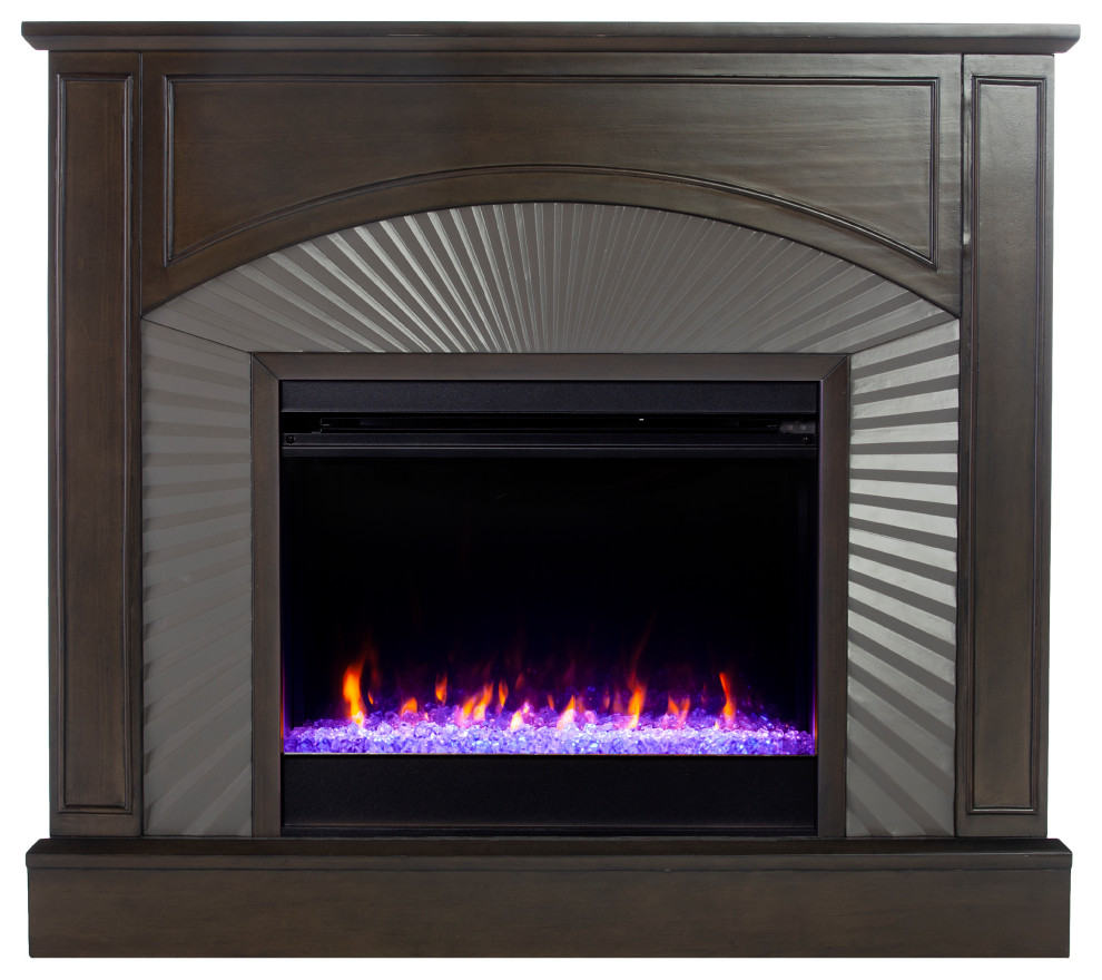 Shelby Freestanding Color Changing Fireplace