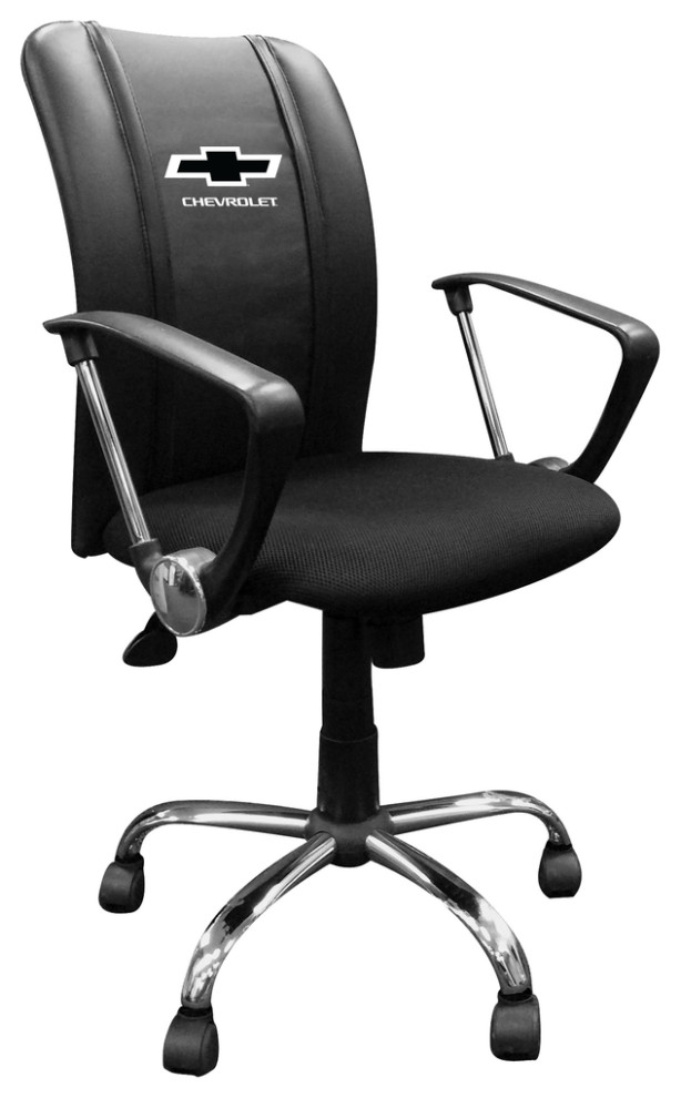 Curve Task Chair With Chevrolet Alternate Logo - Contemporary - Office  Chairs - by DreamSeats LLC | Houzz