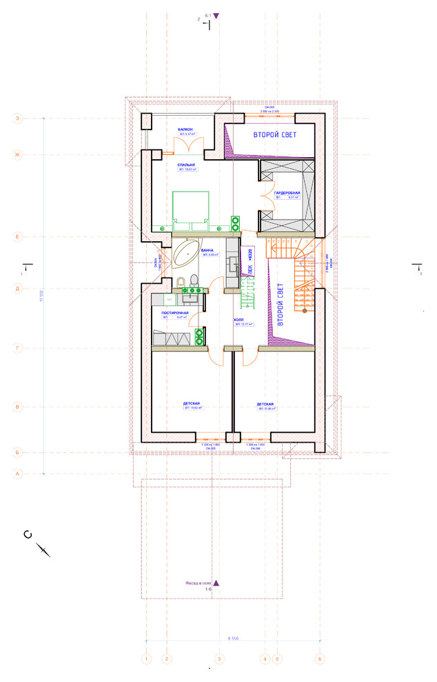 Индивидуальный коттедж 200м2