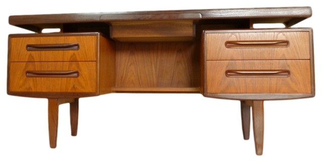 Consigned- Mid Century Teak Desk Floating Top Design by G Plan
