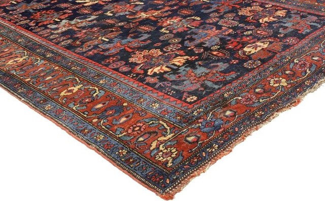 5'x7' HR-Traditional Rugs/bijar Collection/Fashion Home Oriental|Persian Vintage Area Rugs-Distressed Copper/Multi 5'x7' HR-Traditional Rugs/bijar Collection/Fashion Home Oriental|Persian Vintage Area Rugs-Distressed Copper/Multi