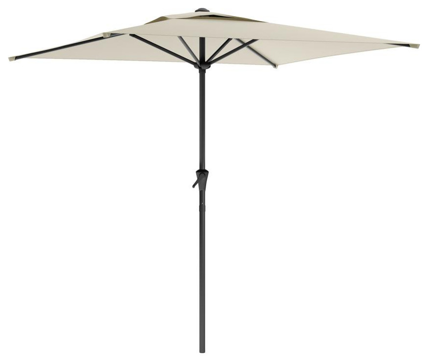 Square Patio Umbrella, Warm White