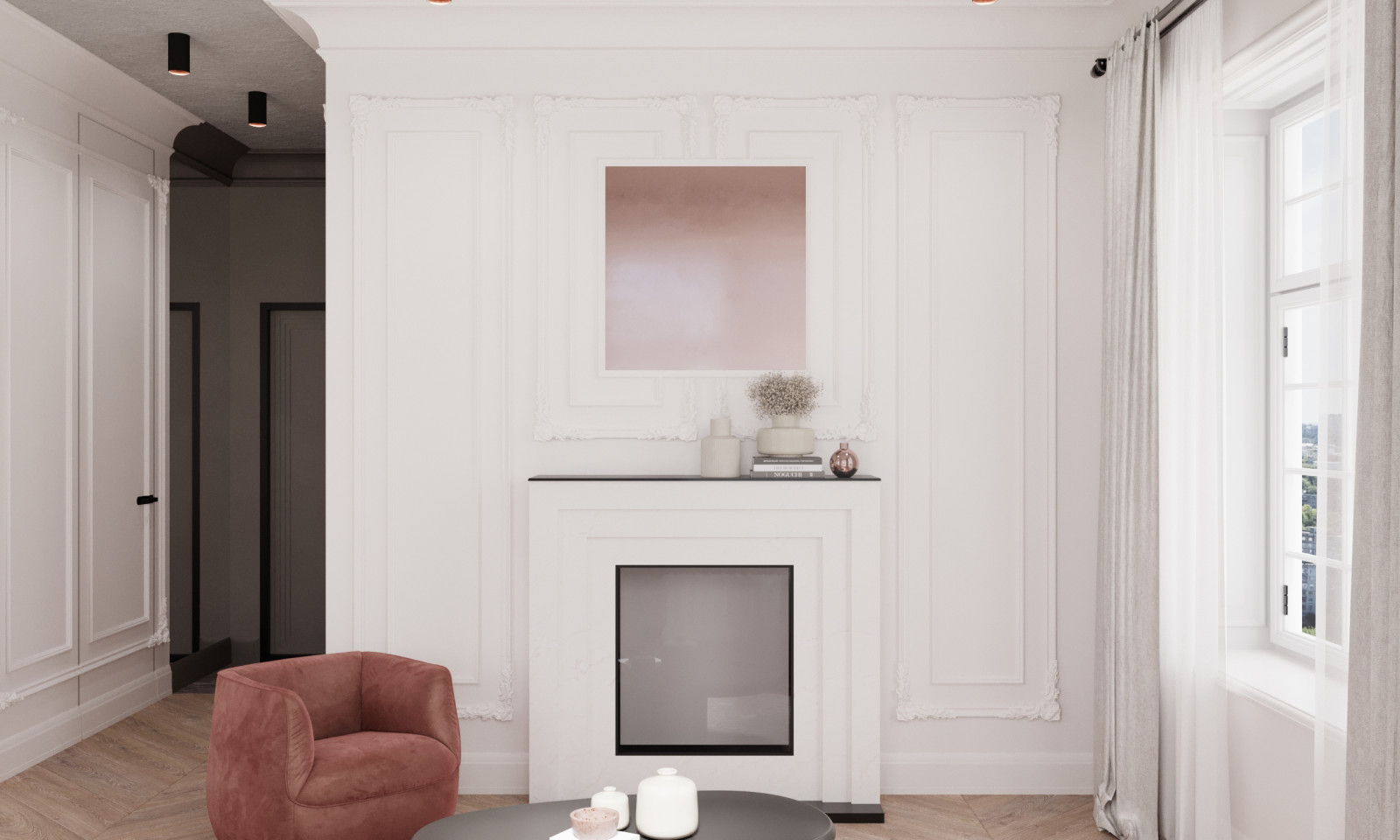 Квартира в стиле неоклассицизм