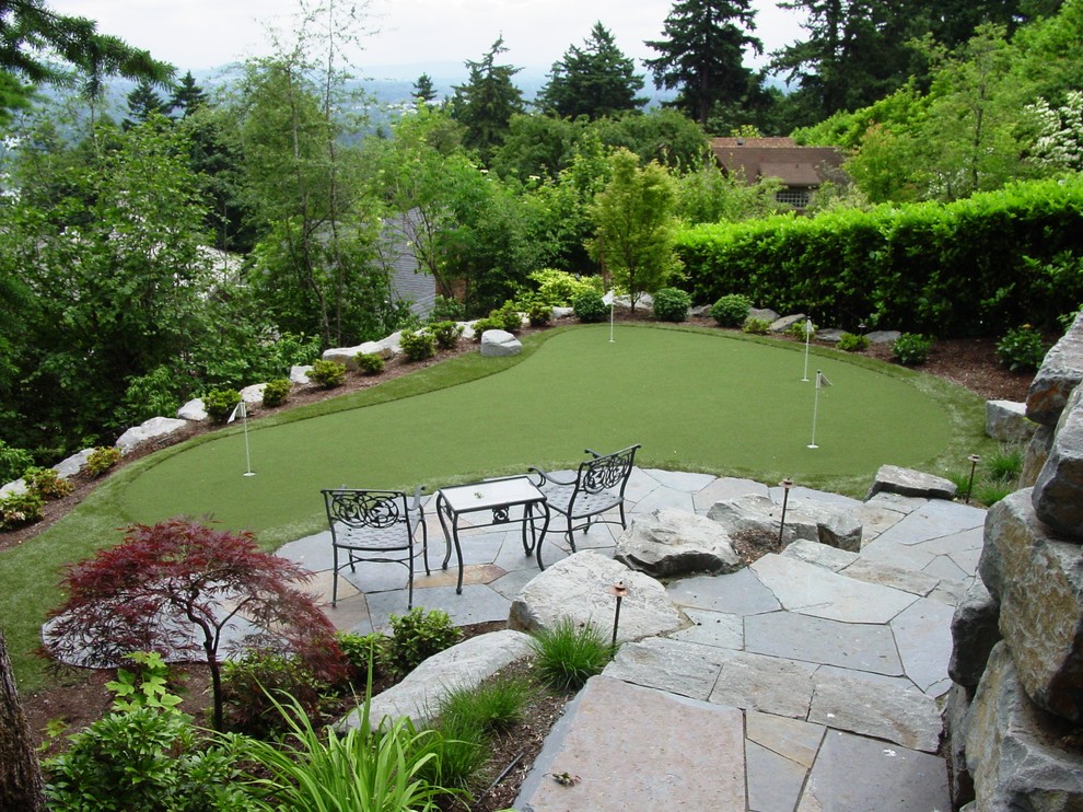 Design ideas for an eclectic garden in Portland.