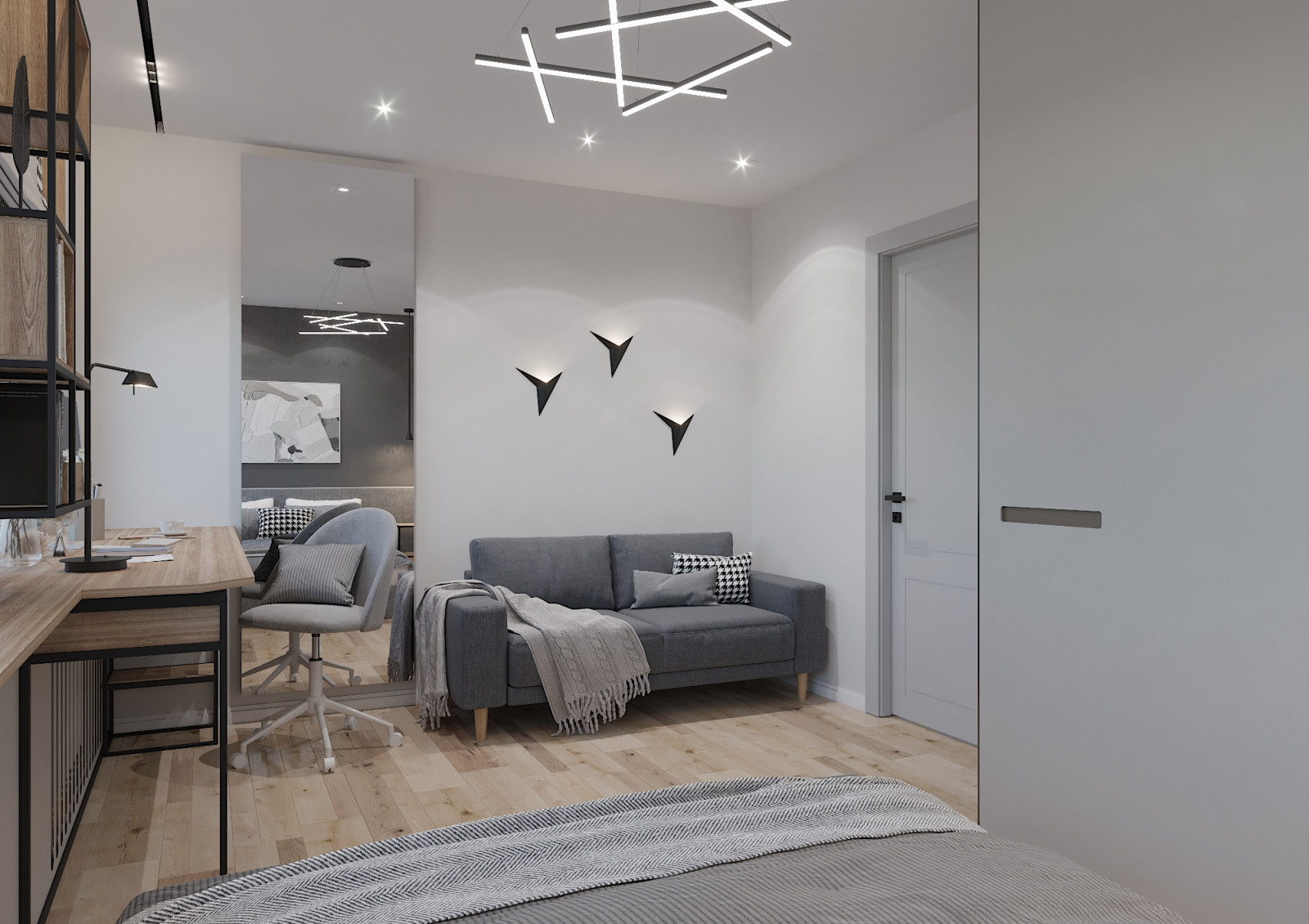 Яркая квартира для дождливого города