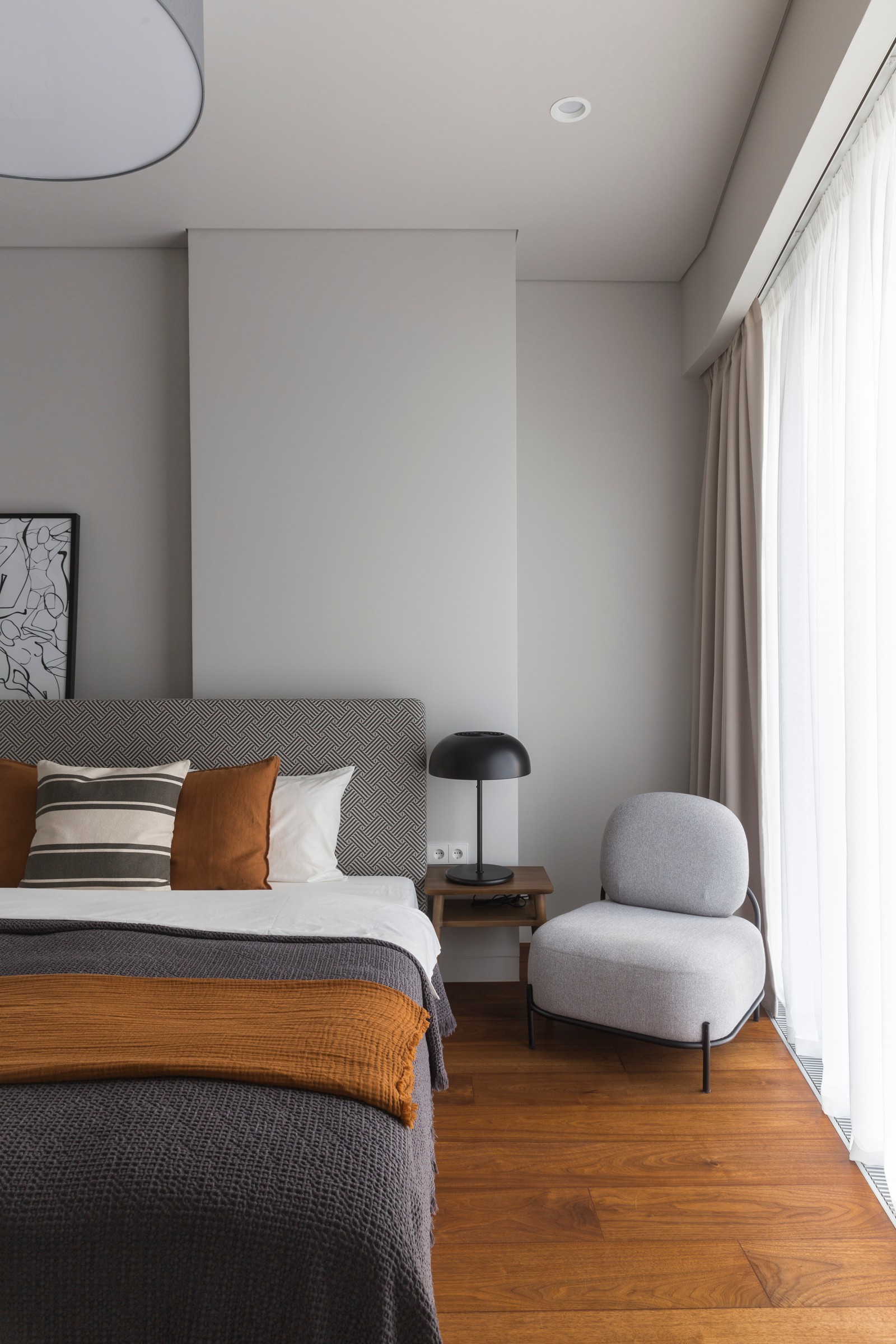 Текстильный дизайн в апартаментах Москва-Сити