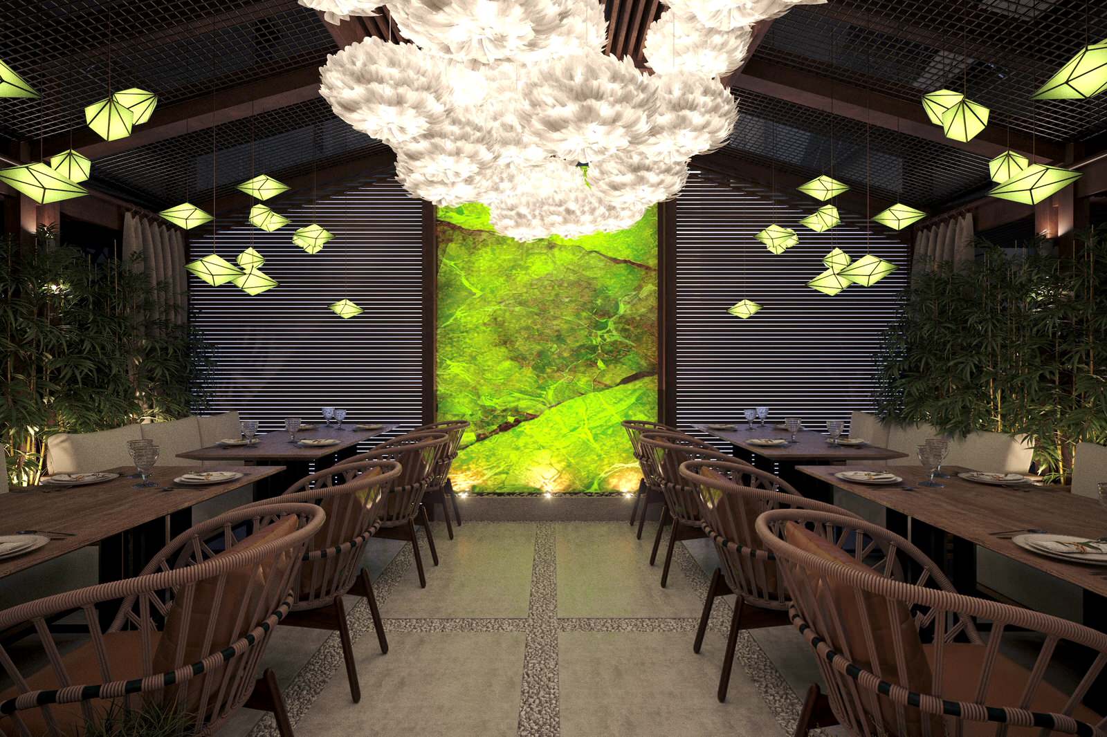 Веранда ресторана Fumisawa Sushi 2019