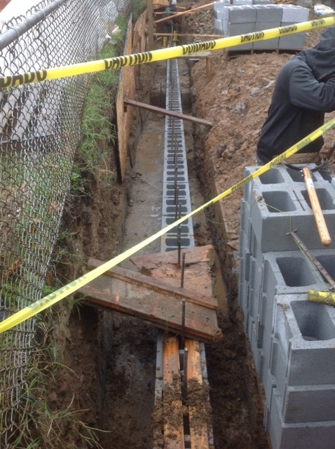 Retaining Walls- During Construction