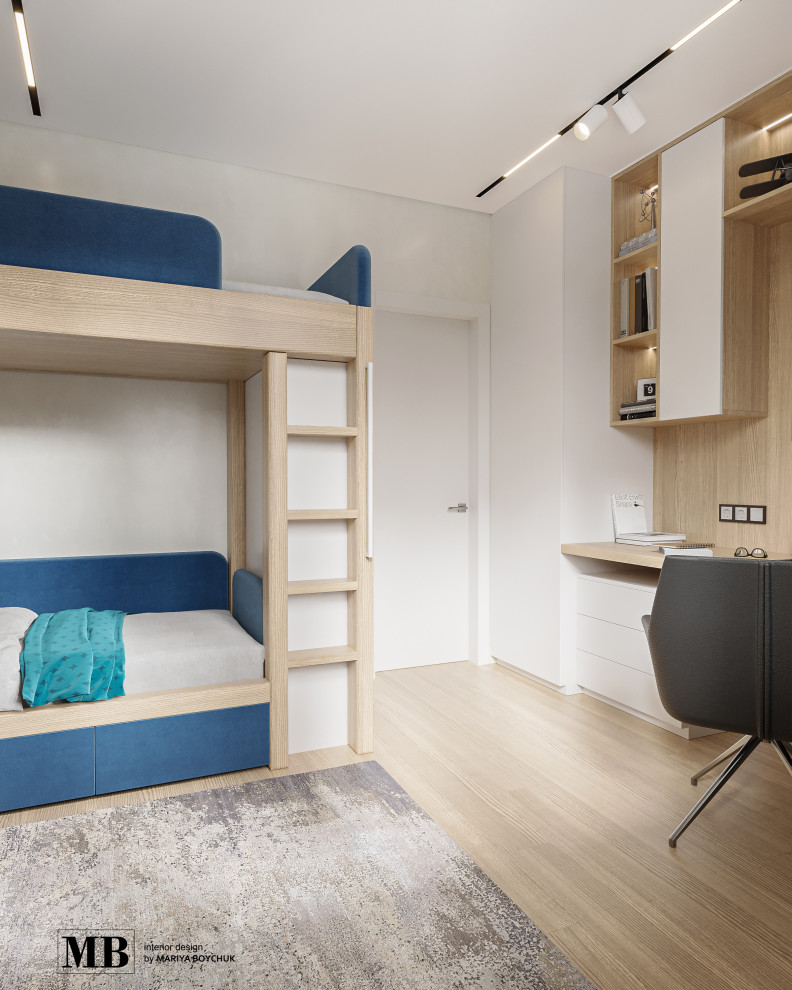 дизайн детской с 3-мя спальными местами