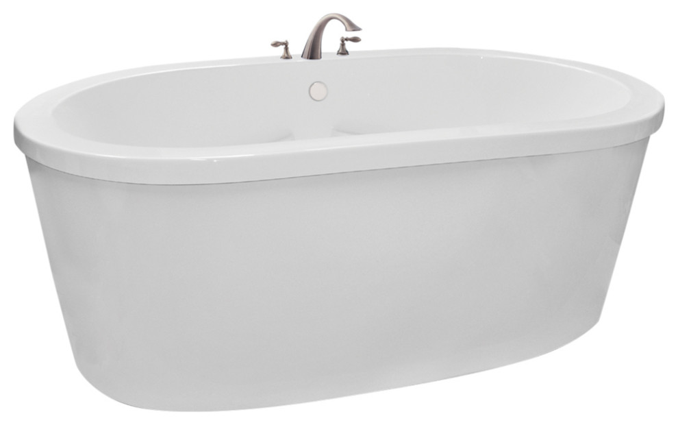Rosabella 72"x42" Free Standing Heated Soaking Bath With Access Panel