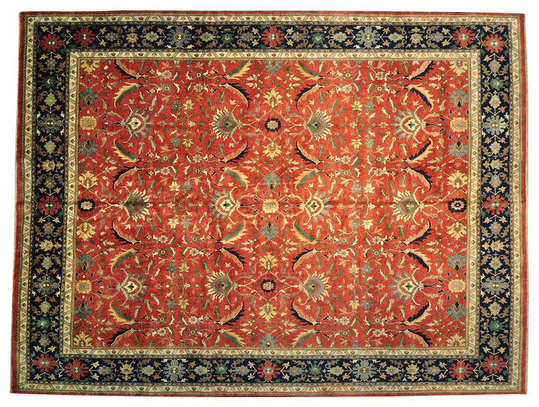 Oriental Rug, Hand-Knotted Heriz Mansion Size 100% Wool Rug