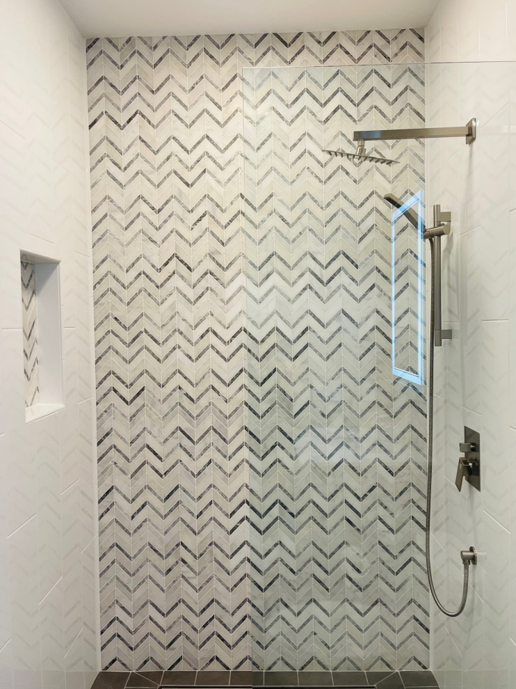 Roseville Chevron Guest Bath