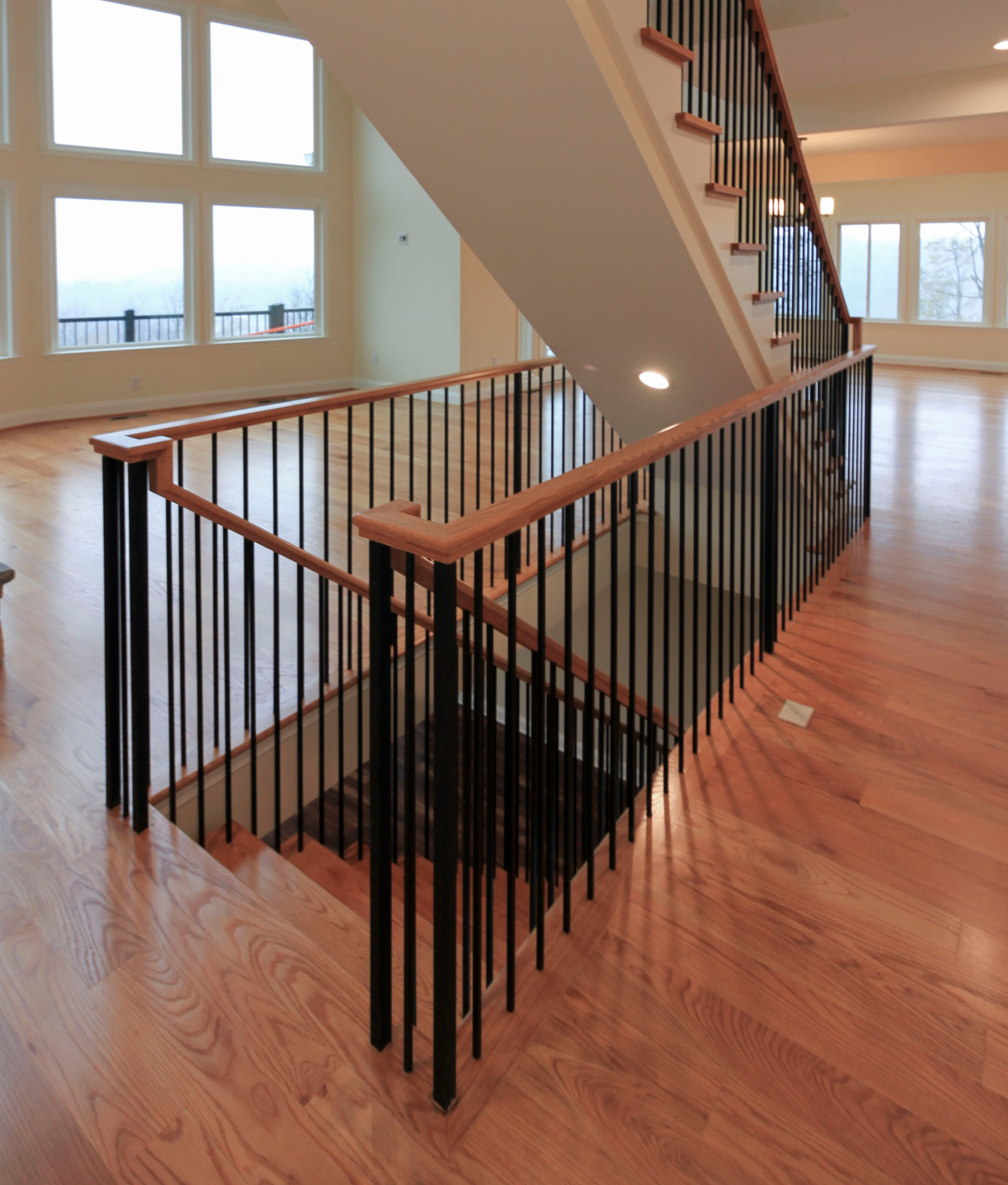 97_Airy Straight-Floating Staircase in Transitional-Mountain Home, Luray, VA 228