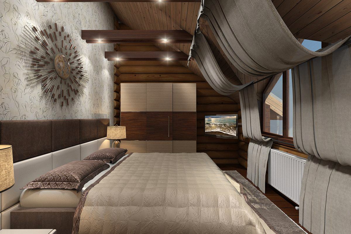 Интерьер деревянного дома