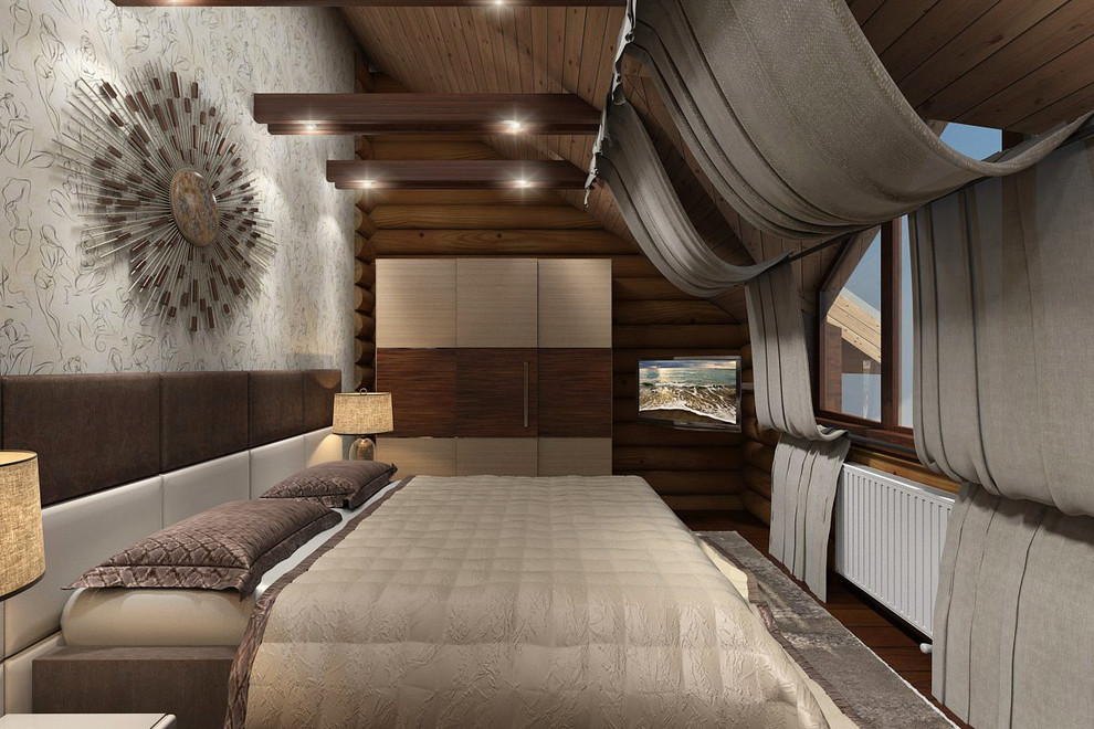 Интерьер деревянного дома