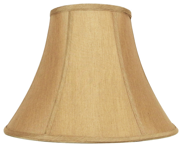 Gold Hand Made Fabric Bell Lamp Shade For Table Lamps 8 X16 X12 Spider Pack