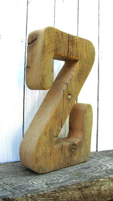 Custom Barn Wood Letters by Second Nature Woodwork