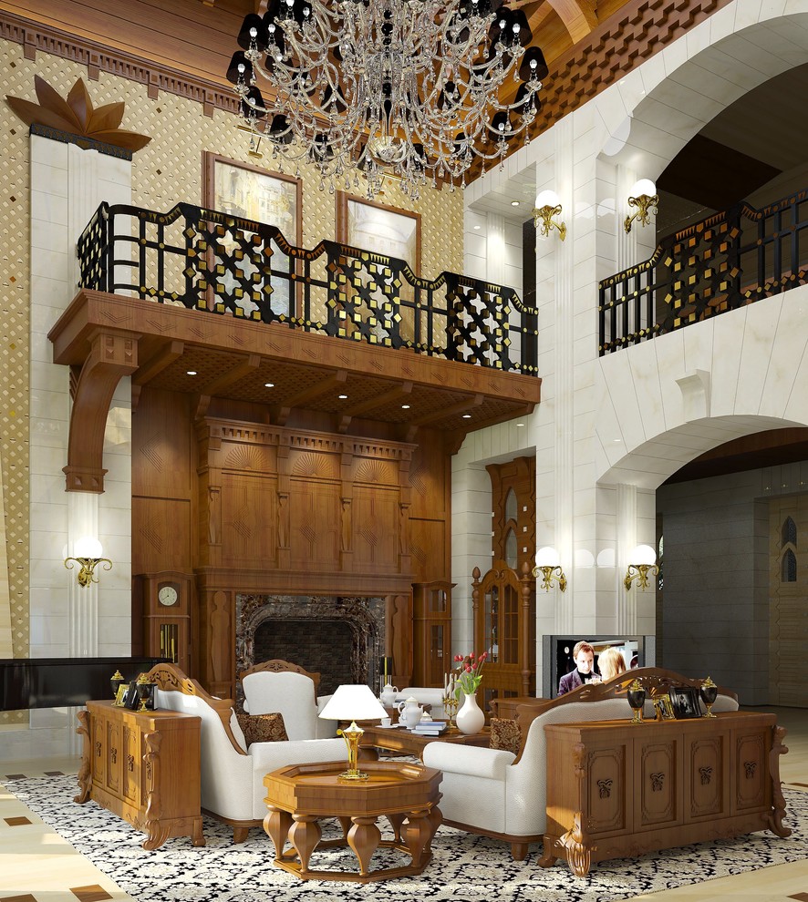 Гостиная комната в частном доме МОСКВА