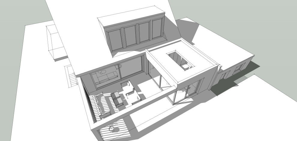 Modernisierung Einfamilienhaus mit Erweiterung der Gauben und  Fensteraufteilung