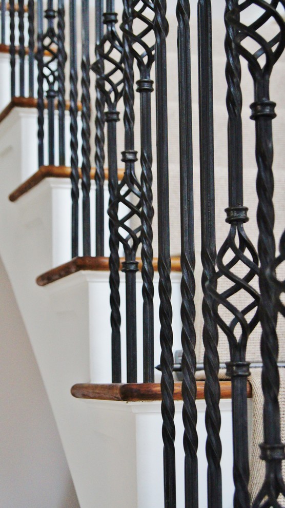 Large traditional staircase in Devon.