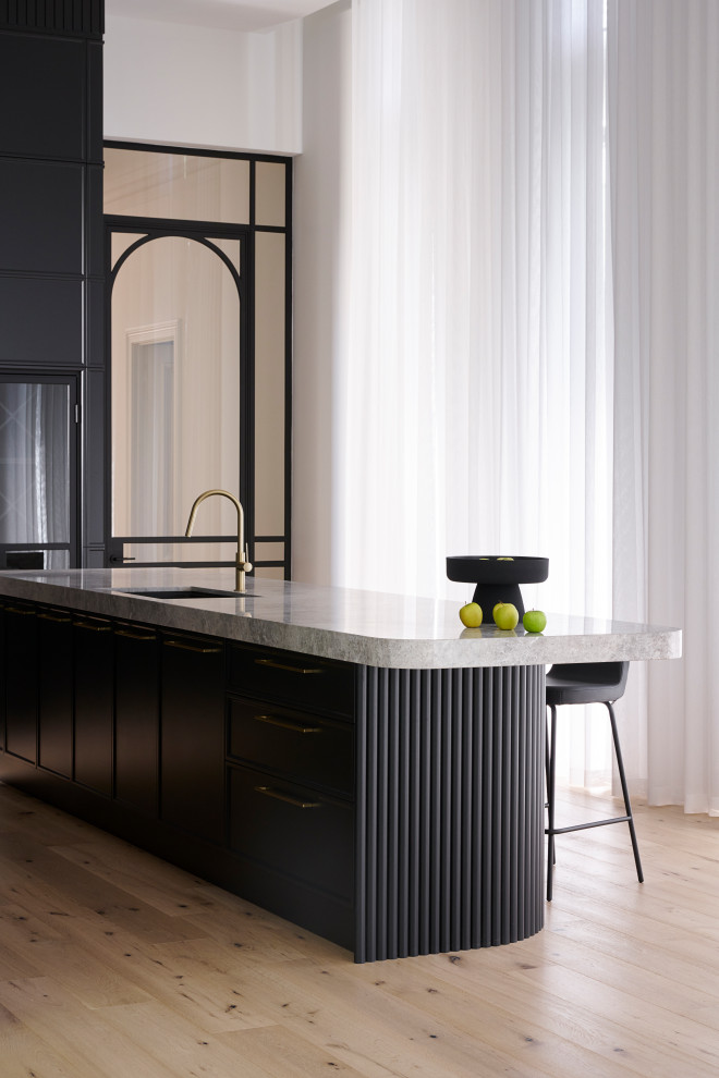 Contemporary kitchen in Adelaide.