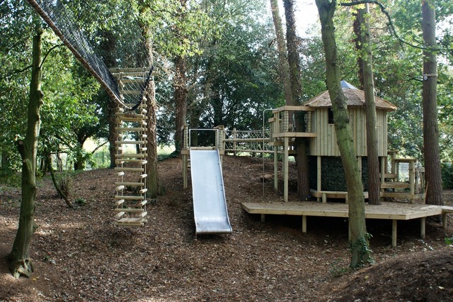 Rope Bridge - Traditional - Garden - London - by Treehouse Wizards