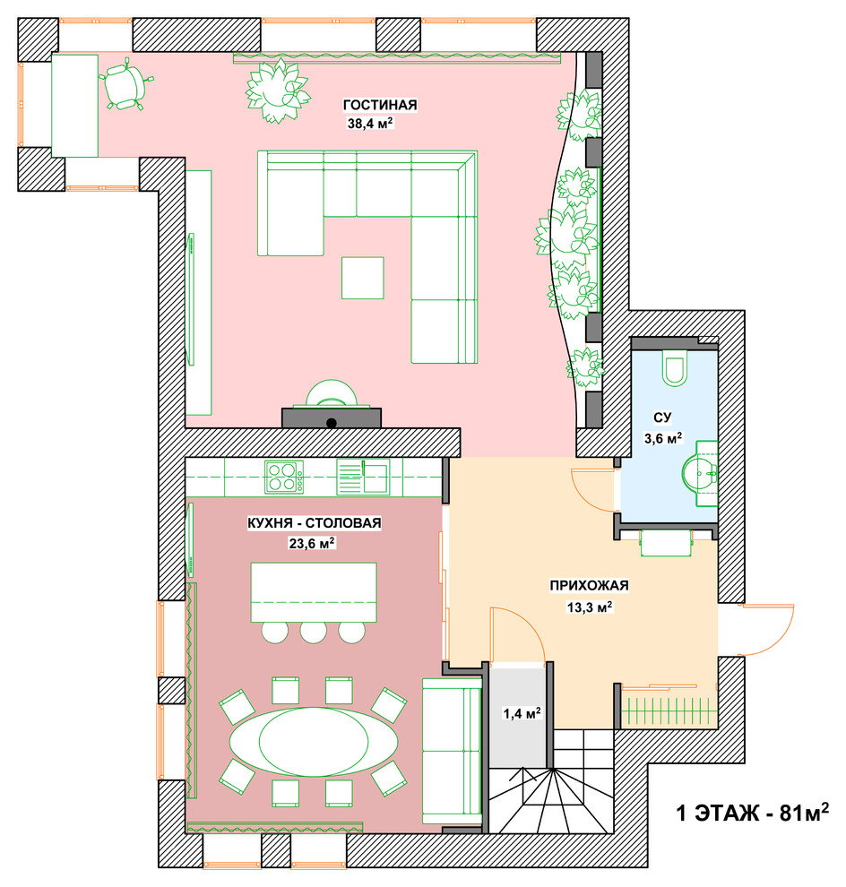 Двухуровневая квартира в Нижнем Новгороде