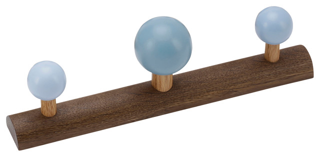 Romer Design EnKnag™ Coat Rack, Blue and Smoked Oak, Small
