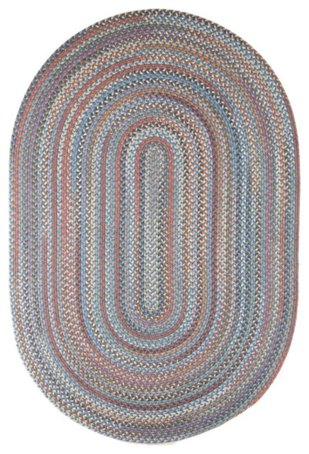 Cherry Hill Premium Braided Wool Rug, 7'x9' Oval - Contemporary - Area ...