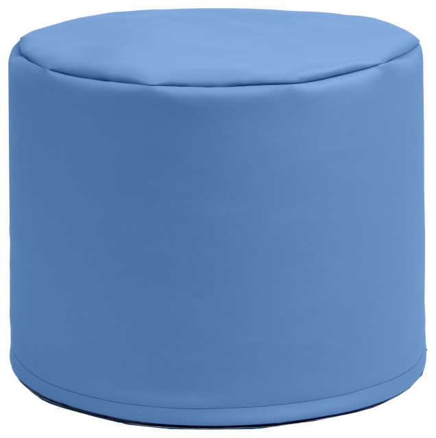Jaxx Spring Modular Pouf Bean Bag Seat, Premium Vinyl - Royal Blue