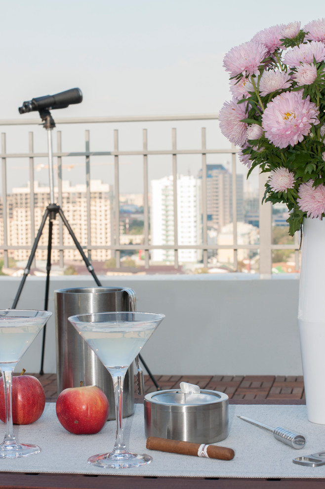 Терраса на крыше жилого дома