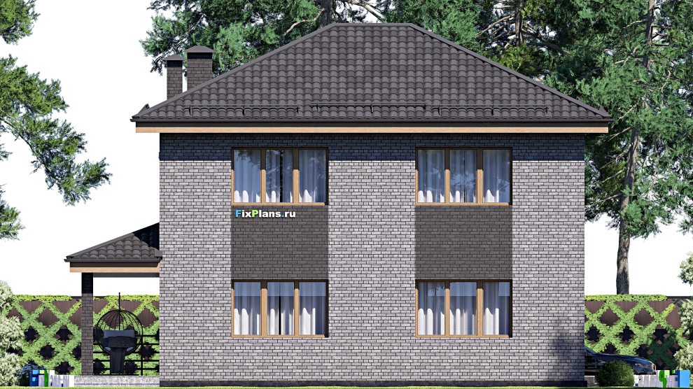 Проект двухэтажного дома 13х9 м S136м2 F-17018