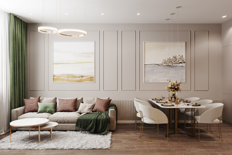 Квартира 73 кв. м. в современном стиле Новочерёмушкинская 17