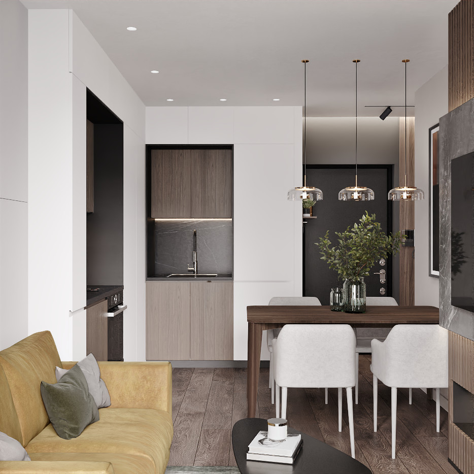 Дизайн-проект квартиры для молодой семьи в г. Москва