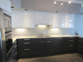 Contemporary Kitchen Installation with IKEA cabinets - Contemporary