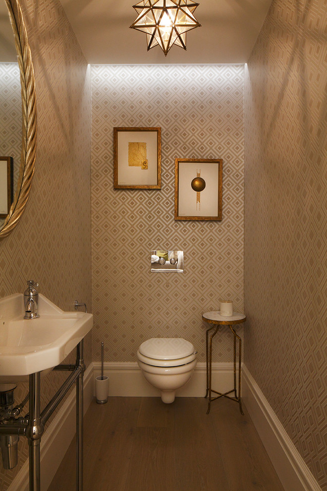Photo of a contemporary cloakroom in London.