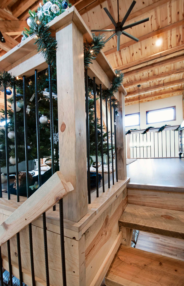 The Armstrong - JFR0718 - Rustic - Staircase - by Legacy Post & Beam ...